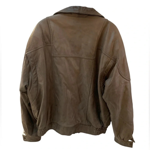 Boutique Of Leathers Oversized Tan Leather Jacket - Picture 4 of 11